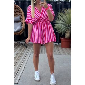 Schilo Jolie – Printed Cotton Short Jumpsuit – 100% Katoen – Maat One size 36-42