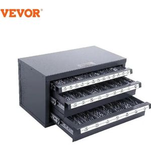 Vevor - Borenkast - Ladekast - 3 Lades - Boren opbergkast - Opslag - Grijs