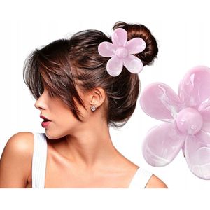Grote Marmeren Bloem Haarclip - Stijlvolle en Functionele Haaraccessoire