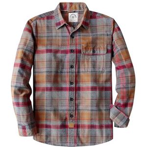 Casual Flanellen Herenoverhemd met Lange Mouwen - Warm en Zacht Katoen - Geruit