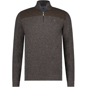 Fellows United Pullover Half Zip Rough Twill Brown (32.1115 - 140)