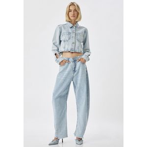 Koton - Jeans - Lichtblauw - 5-pocket-style - Loosefit - Mid Waist