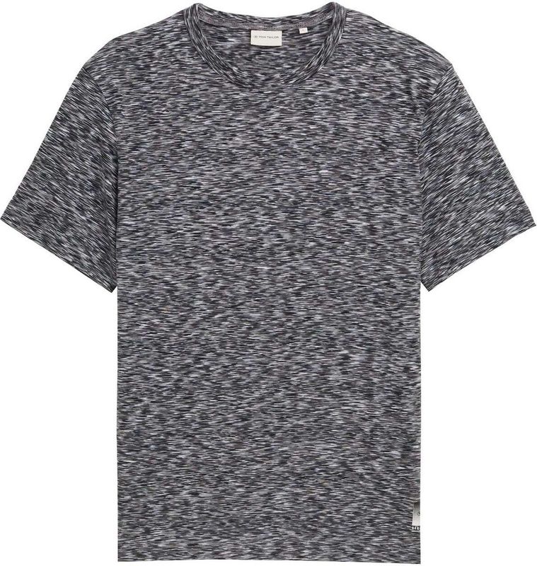 Tom Tailor - T-shirt - Mêlee - Puur Katoen - Regular Fit - Korte Mouwen