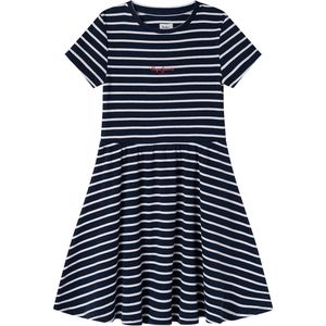 Pepe Jeans - PG951690 - Korte Jurk - Marineblauw - Katoen - Korte Mouwen