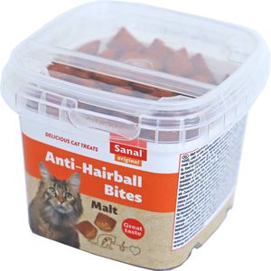 Sanal kat anti-hairball cups, prijs per 2 emmertjes van 75 gram - 8,6 x 8,6 x 6,8cm