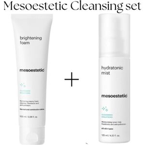 Mesoestetic cleansing set - Mesoestetic brightening foam- Mesoestetic hydratonic mist