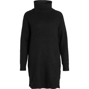 Vila Trui Vicilia Rollneck L/s Knit Tunic-noo 14074330 Black Dames Maat - XS