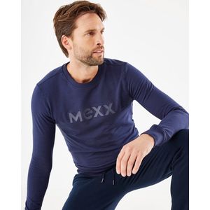Mexx Sweater With HD Print Mannen - Navy - Maat XXL