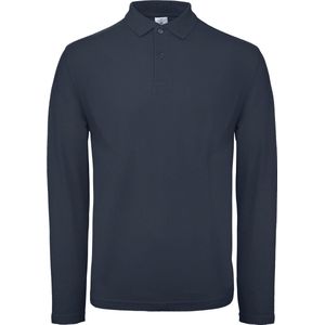 B&C ID.001 Men's long-sleeve polo shirt CGPUI12 - Navy - XS