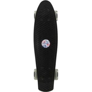 RSI Kinder Skateboard (Kunststof + LED Wielen) - Zwart