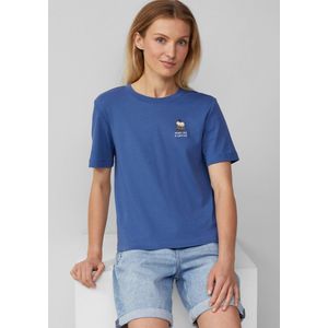 s.Oliver - Shirt - Beige - Motiefprint - Halve Mouw