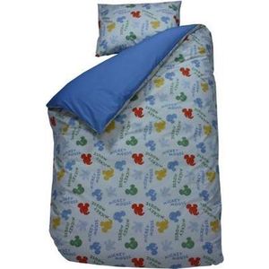 Disney Mickey Mouse - Dekbedovertrek - Eenpersoons - 140x220 cm - Blauw