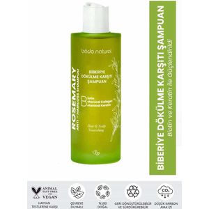 Bade Natural Rozemarijn Shampoo Rozemarijn / Biotine / Keratine & Collageencomplex Verzorgende Shampoo tegen haaruitval 200 ml
