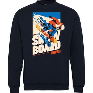 Sweater Snowboard Club | Apres Ski Verkleedkleren | Fout Skipak | Apres Ski Outfit | Navy | maat S