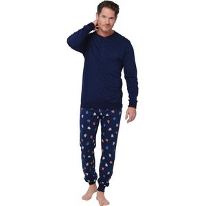 Pastunette - Pyjama - Beanie Bonanza - Katoen/Polyester - Blauw - Maat XXL