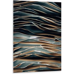 Forex - Kartonnen Stapel - 80x120cm Foto op Forex