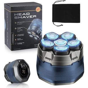 Skull Shaver - Gladde en Snelle Scheerervaring - Voor Hoofd, Gezicht en Nek - Ergonomisch en Draadloos Design - Precisie en Comfort in één - Voor een Strakke Look Thuis of Onderweg