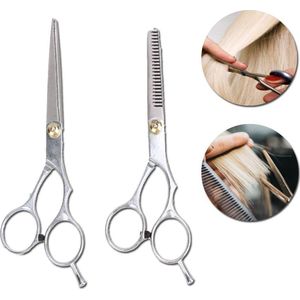 Kappersscharen | Kappers schaar | Knipschaar | Scharen | Professionele scharen | Schaar | Coupeschaar | Uitdunschaar | Effileerschaar | Styling tools | 16 cm | Grijs