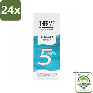 Therme - Behandelcrème - Anti-transpirant - Beschermend - 50ml - Voordeelverpakking - 24 stuks - Anti-transpirant - Zweetgeur