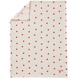 Bedrukte Fleece Deken - Rood - 100% Polyester - 75 x 100 cm en 100 x 150 cm