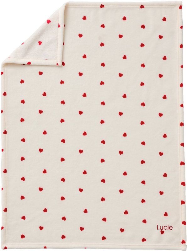 Bedrukte Fleece Deken - Rood - 100% Polyester - 75 x 100 cm en 100 x 150 cm