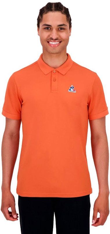 Le Coq Sportif - Ess N°1 - Poloshirt - Oranje - Korte Mouw
