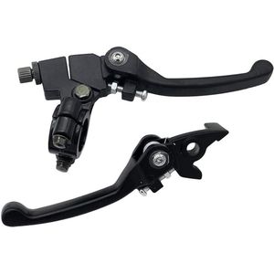 Opvouwbare Aluminium Koppeling Remhendel voor 22mm Stuur 110cc 125cc 140cc TTR 125cc SSR Xmotos Apollo 125 Pit Crossmotor motorfiets - Zwart