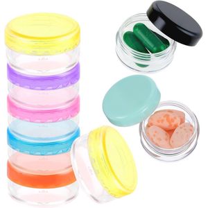 Mini pillenorganisator voor op reis - 8 stuks compacte pillendozen