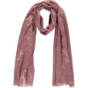 Sarlini lange Dames sjaal met subtiele gouden glanslook | Antique Pink