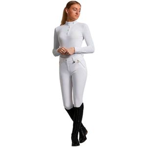 Premier Equine Milliania Dames Rijbroek Met Volledige Gelzitting Wit 36 Vrouw