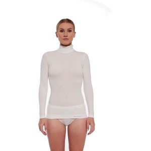 Brubeck Comfort Merino Shirt - Naadloos - Merino Wol Blend - Roomwit S
