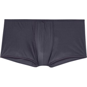 HOM Plumes trunk (1-pack) - heren boxer microfiber kort - antraciet grijs - Maat: S