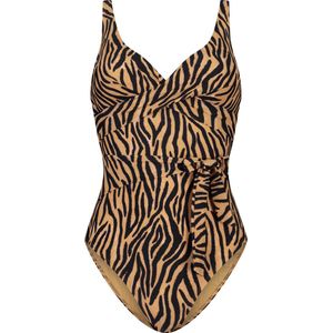 Beachlife Soft Zebra Dames Badpak - Maat 38 (Cupmaat D)