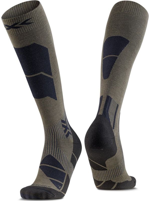X-socks - Ski Perform Merino OTC - Sokken - Groen, Grijs - EU 42-44