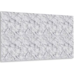 Tulup PVC Wandpaneel - Marmer Vinyl Wandpaneel - 100 cm x 50 cm - Grijs Wandbekleding Vinyl - 1 stuk - Zelfklevende Wandbekleding - Marmer Wandpaneel - PVC Wandpaneel - Plaktegels Keuken en Badkamer