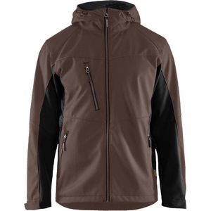 Blåkläder 4753 Softshell Jack met capuchon – Bruin/Zwart - S