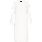 DreiMaster - Classic - Gebreide Jurk - Offwhite - 3/4 Lengte