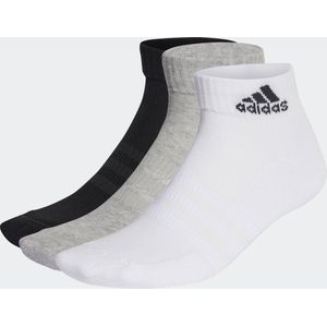 adidas Sportswear Gevoerde Sportswear Enkelsokken 3 Paar - Unisex - Grijs - 37-39