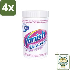 Vanish Oxi Action - Vlekkenverwijderaar Poeder - Zonder Bleek - Witte Was - 1.5 Kg - Voordeelverpakking - 4 stuks - Witte was - Wasmiddel