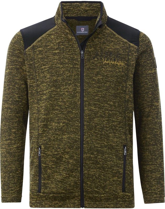 Jan Vanderstorm - HALVIK - Gebreid Fleece Vest - Olijf