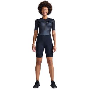 2xu Aero Hex Korte Mouw Triatlonpak Zwart XS Vrouw