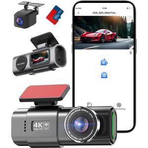 Dashcam voor auto voor en achter – Dual dashcam – Voor- en achtercamera – Autocamera – Full HD dashcam – Dashcam met nachtzicht – Dashcam met bewegingssensor – Groothoeklens – Parkeermodus – Loop recording – Dashcam met SD-kaart