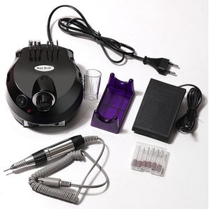 Livista® Nagelfreesmachine - Multifunctionele Elektrische Nagelfrees - 35.000 RPM Professionele Polijst en Verwijderingsmachine - Hoge Kwaliteit - Geschikt voor Handen/Voeten - Voetpedaalbediening - Zwart