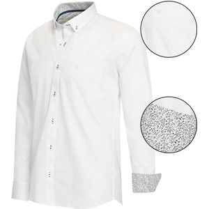Cappuccino Italia - Stretch Overhemd - Wit - Heren Overhemd