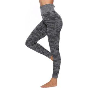 Ultimate Fit Fitnesslegging  in ton sur ton print grijs