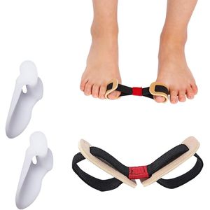 EIROVYA Hallux Valgus Concealer, 3 stuks, teenverlenging, teenspreider en teenspreder, elastische gel, één maat, a, A