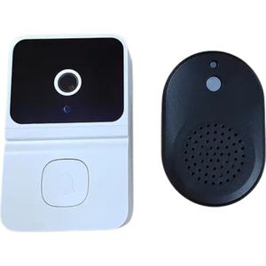 Bovista Video Deurbel - Deurspion Met Camera En Wifi - Videodeurbel - Draadloos - Deurbel (t-ring geluid) - Camera - Buiten - Slimme Deurbel - Wit