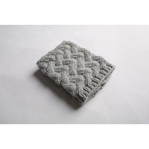 4 paar winter dames manchet beenwarmers, gebreide haak korte knoop beenwarmers, meisjes laarzen laarzenwarmers, winter warme laarzen sokken beenwarmers - Zwart + donkergrijs + lichtgrijs + rood - 16cm