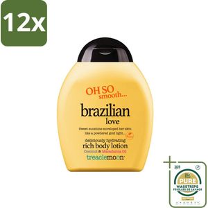 Treaclemoon – Bodylotion – Brazilian Love – 250 ml - Voordeelverpakking - 12 stuks - Zachte huid - Tropische geur