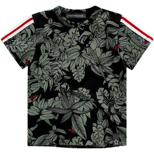 Your Wishes - Korte Mouwen Shirt - Zwart - Botanic - Maat 122/128